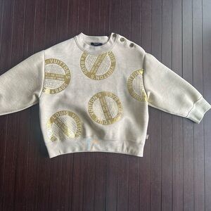 Louis Vuitton Beige Sweatshirt with Yellow Accents